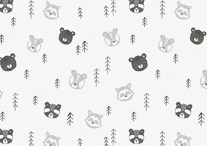 Scandi Forest (Blackout), Grey - Roller Blind - Image 6